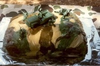 My Homemade Camo Cake